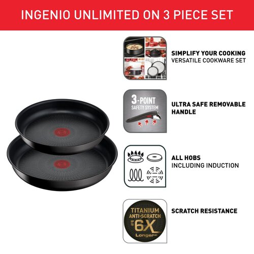 Ingenio Unlimited ON Stekepannesett 3 deler