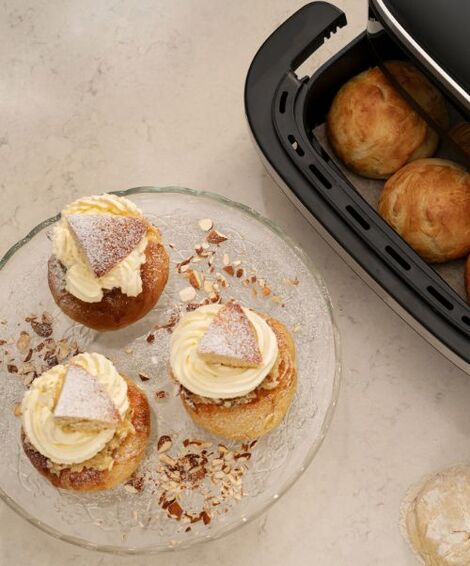 Klassiske fastelavnsboller i air fryer –  Oppskrift