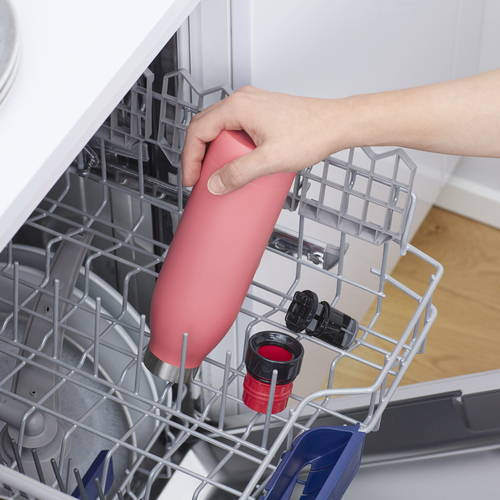 Bludrop Basic Vannflaske av Rustfritt stål 0,5 l rosa 