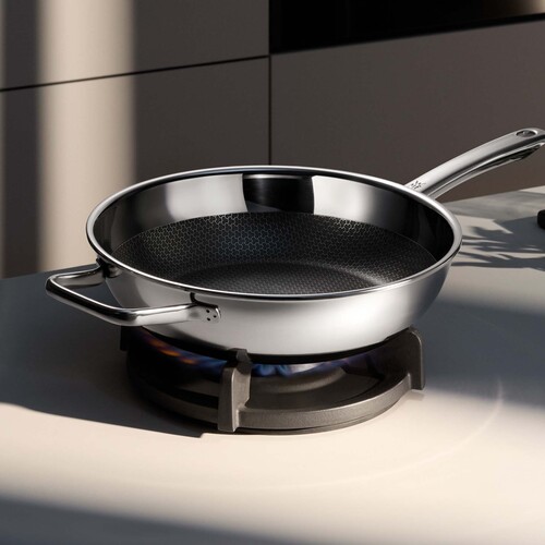 Profi Resist stekepanne høy 28 cm, hybridbelegg, non-stick/stål 