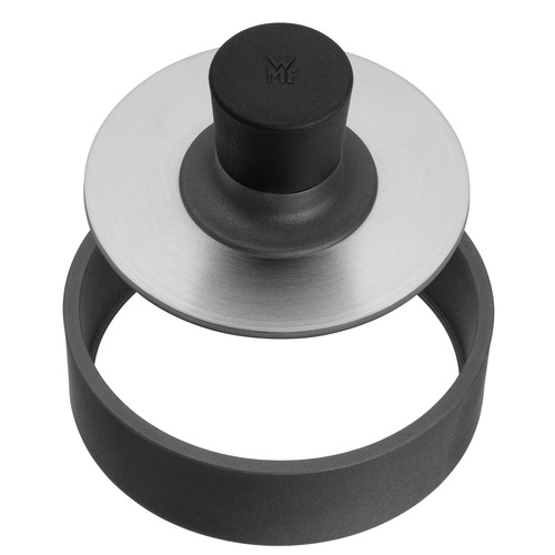BBQ hamburgerpresse 12,5 cm, med form, rustfritt stål Cromargan® 