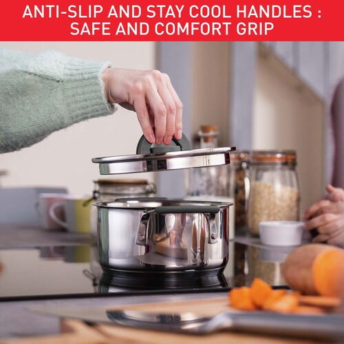 Tefal Opti'space 6 pcs set Grey