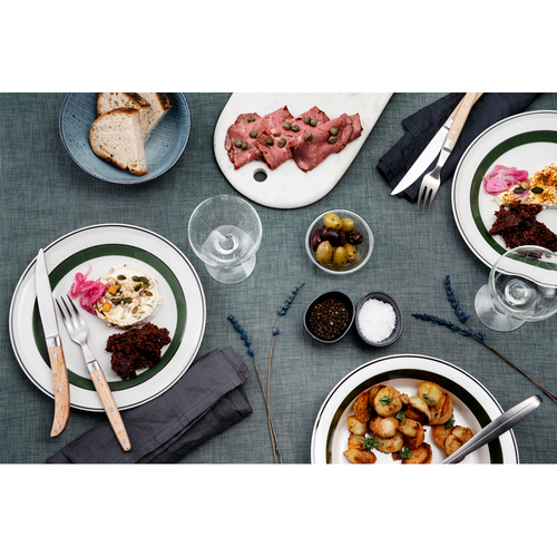 Ranch grillbestikk sett 12 stk i eiketre rustfritt stål