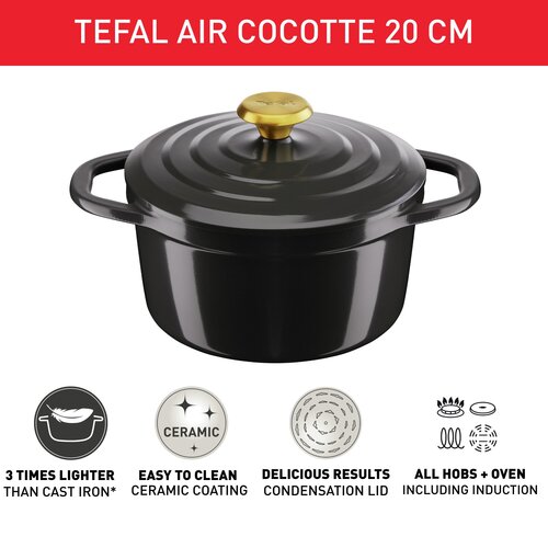 Air gryte 20 cm Grå