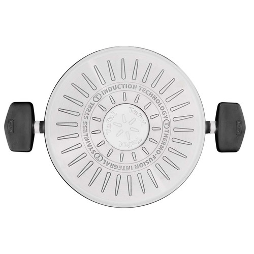 Gryte 24 cm/5,4L. med lokk, Rustfritt Stål Ubehandlet, Emotion Plus SS 