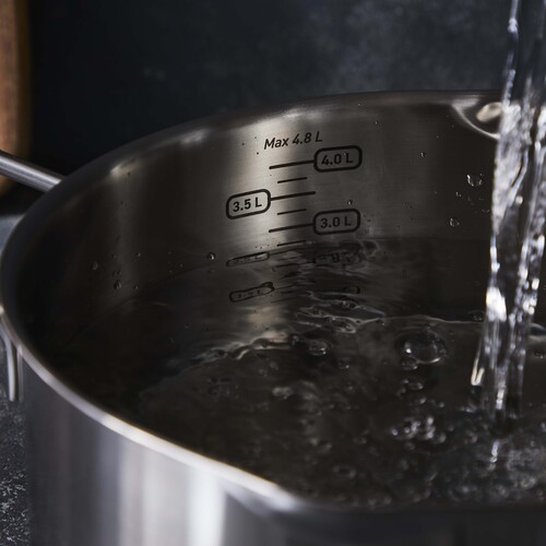 Nordica Kjele 24 cm / 4,8 l med dampkurv og lokk 