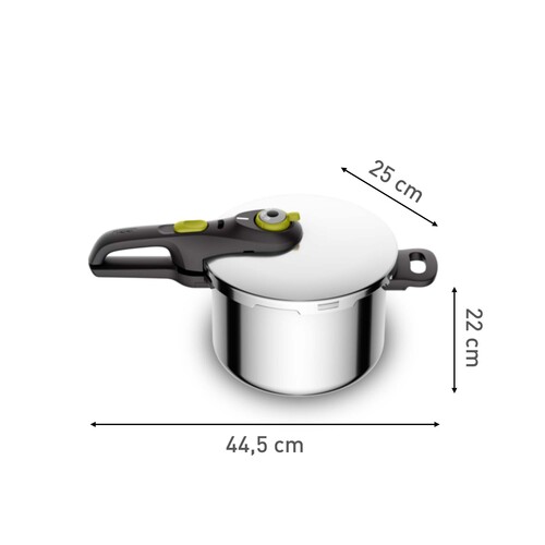 Secure 5 NEO II Trykkoker 6l med dampkurv