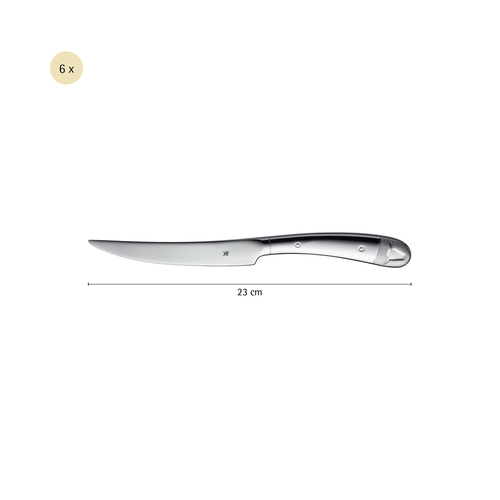 Bullshead grillbestikk kniver sett –  6 st, rustfritt stål 