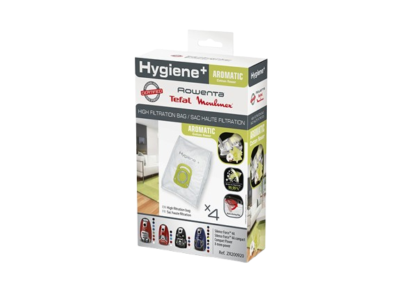 Hygiene+ Aromatic støvsugerposer til Rowenta, OBH Nordica (4-stk.)