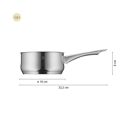 Diadem Plus kasserolle 16 cm /1,5 L rustfritt stål Cromargan® 