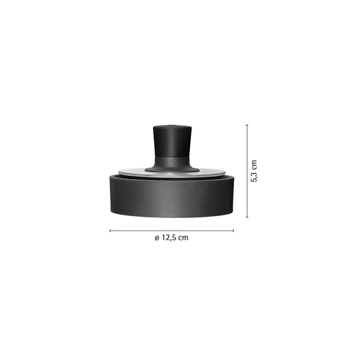 BBQ hamburgerpresse 12,5 cm, med form, rustfritt stål Cromargan® 