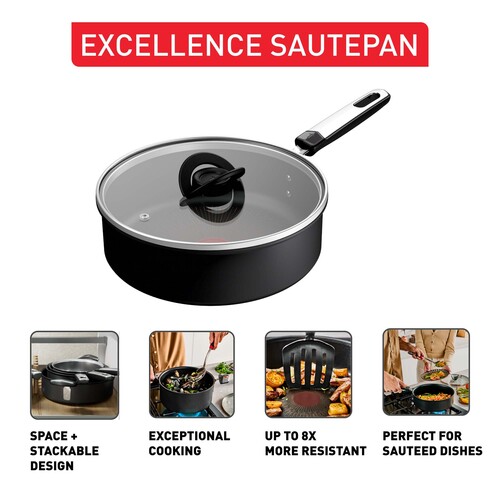 Excellence traktørpanne 24 cm med lokk