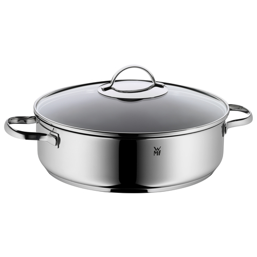 Traktørpanne 28 cm med glasslokk, non-stick-belegg Stålbunn 