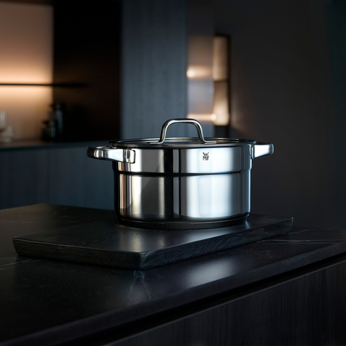 Compact Cuisine grytesett 5 stk m. Lokk (24/20/20/16/16cm) Stål 