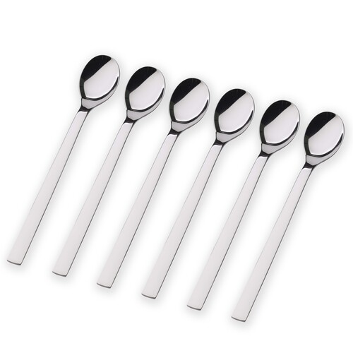 Nuova  macchiato-skjeer sett – 6 stk (19 cm) rustfritt stål 