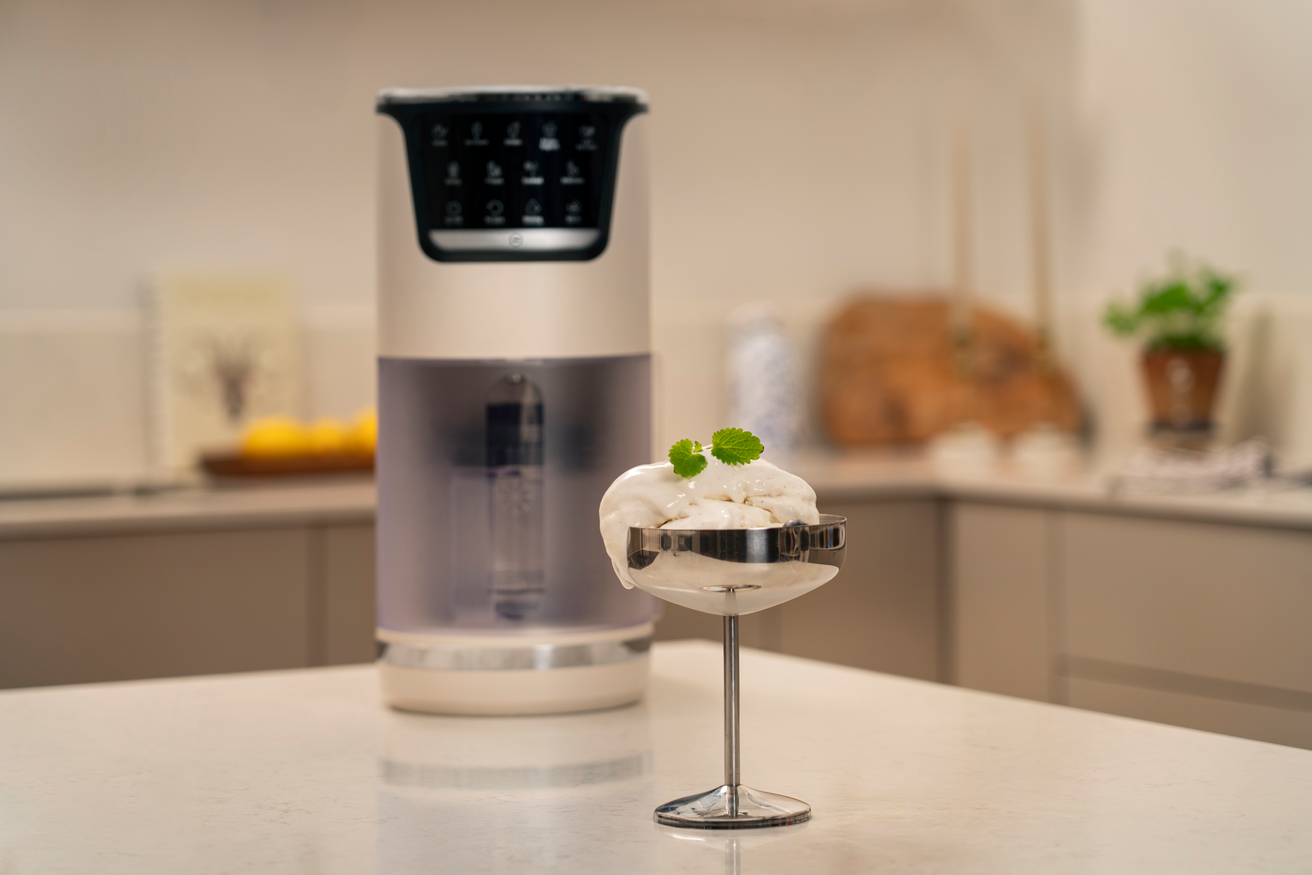 Stilig beige farge med berøringsskjerm for enkelt programvalg