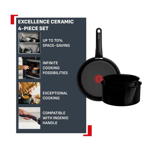 Ingenio G7 Excellence Ceramic Kasserollesett 4 deler