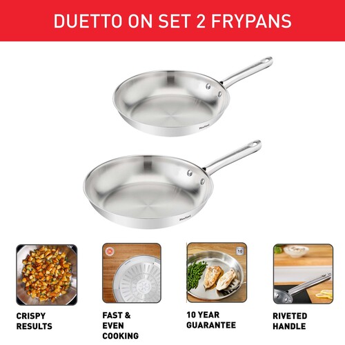 Duetto ON stekepannesett 2 deler, ubelagt