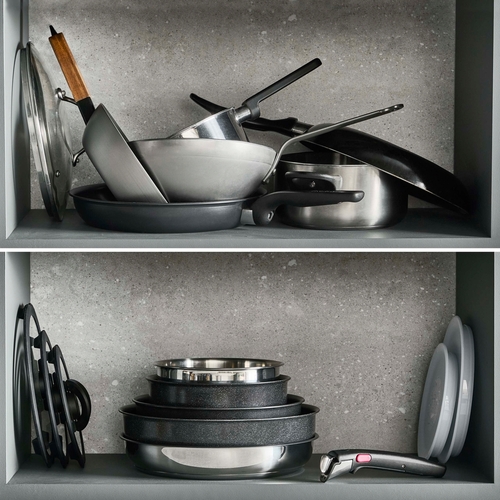 Stekepannesett 3 deler, Ingenio G7 Emotion Brushed Uncoated 