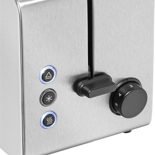 Stelio Edition brødrister – for 2 skiver ,rustfritt stål 