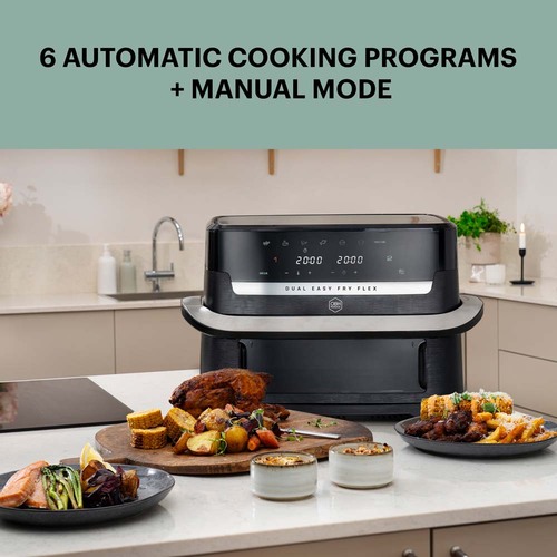 Flex Dual Easy Fry 9L Svart – air fryer