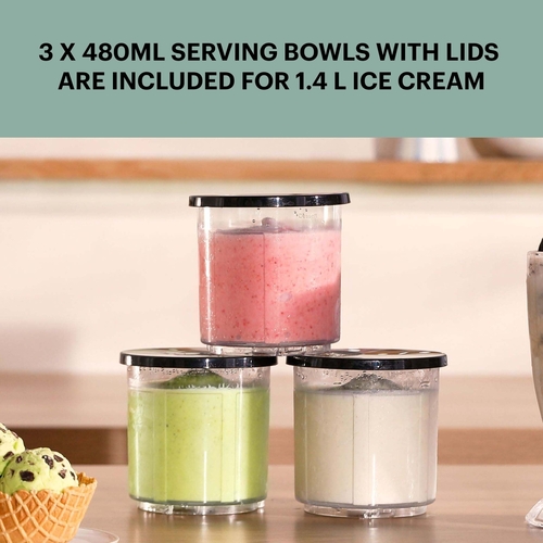 Dolci Gelato ekstra skåler, 3 x 480 ml.
