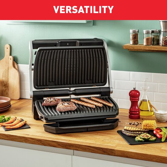 Optigrill XL bordgrill rustfritt stål bake
