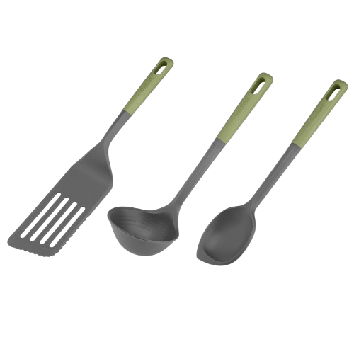 Essential 2in1 Set 3 Kjøkkenutstyr (Lang stekespade, Øse, Skje) 