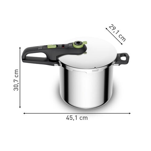 Secure Trendy Trykkoker 8 l med dampkurv