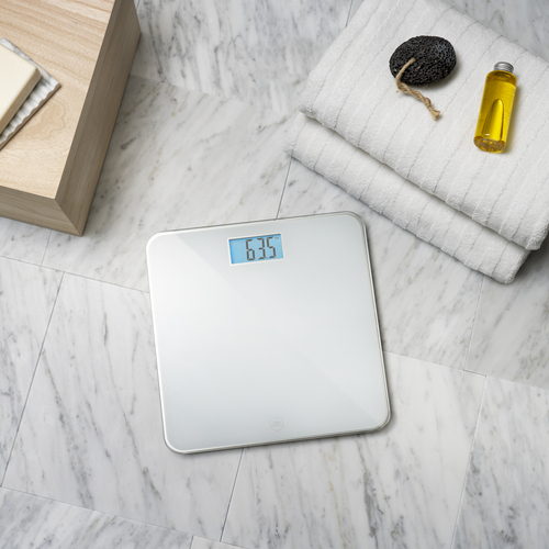 Classic Light personvekt hvit stort LCD-display