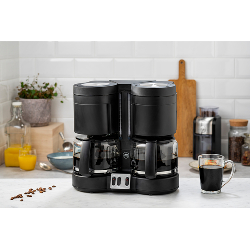 Duo Tech 2 kaffetrakter i 1 svart 20 kopper