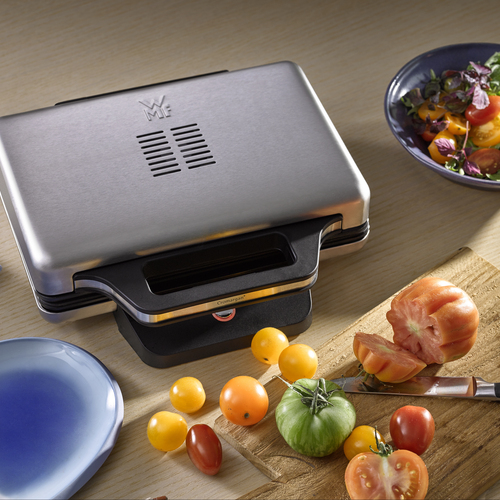 Lono sandwichgrill med non-stick, rustfritt stål Cromargan® 