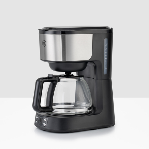 Equinox kaffetrakter svart/sølv timerfunksjon