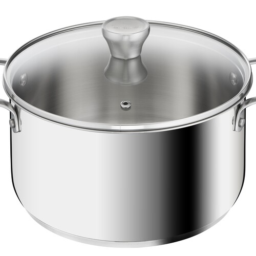 Recycle Gryte 24 cm med lokk Rustfritt stål 