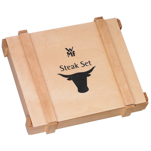 Ranch grillbestikk sett 12 stk i eiketre rustfritt stål Cromargan® 