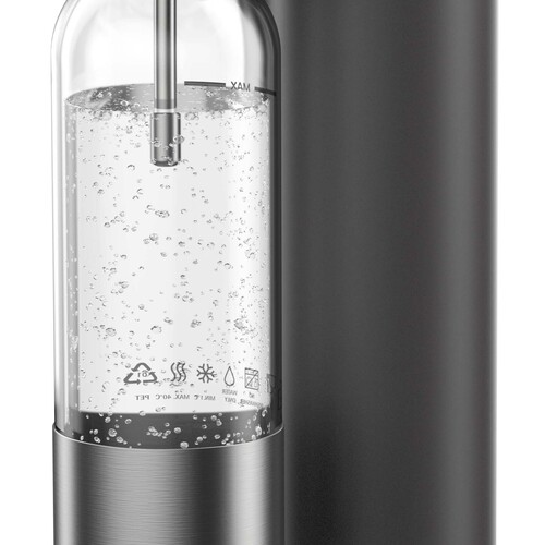 Element One kullsyremaskin med flaske, Black Lava