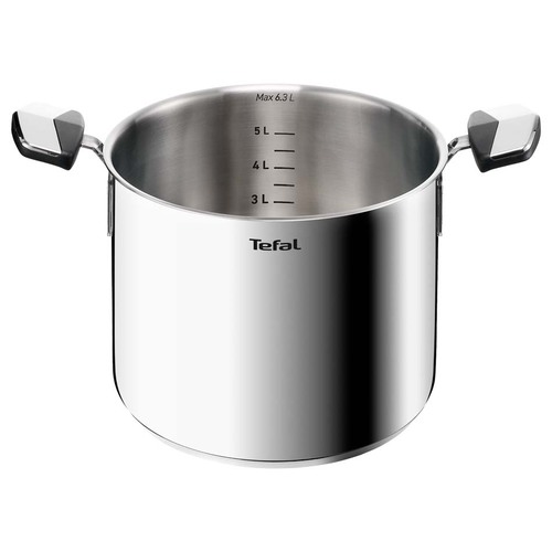 Pastagryte 22 cm/6,6 l. med lokk, Rustfritt Stål Ubehandlet, Emotion Plus SS 