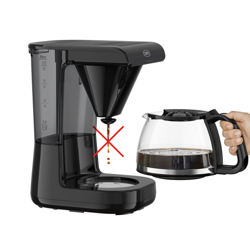 Kaffetrakter svart 1,1 l/12 kopper. Monaco.