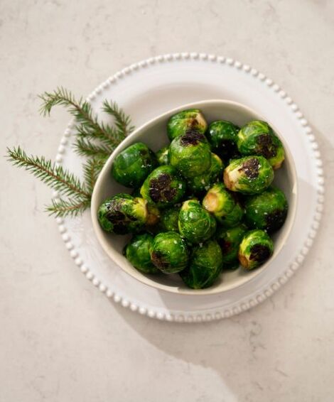 Ristet rosenkål i air fryer