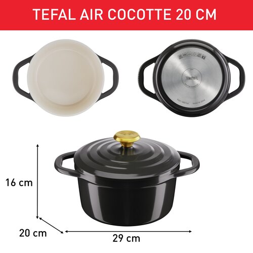Air gryte 20 cm Grå