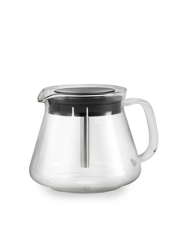 Håndlaget glasskanne