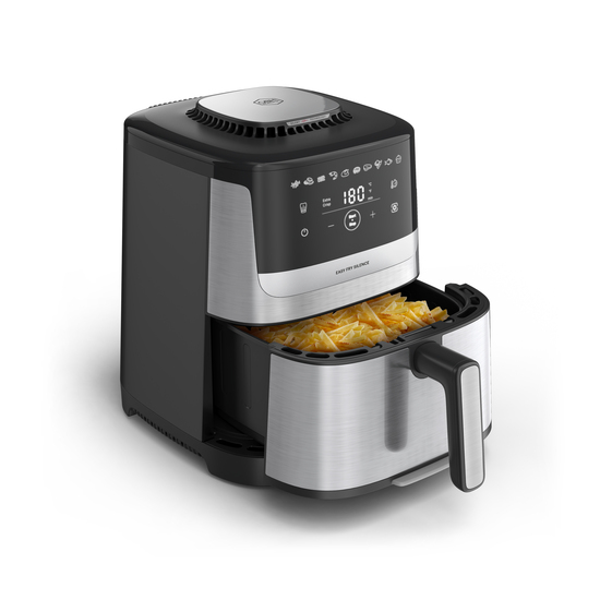 Easy Fry Silence-air fryer 5L rustfritt stål 