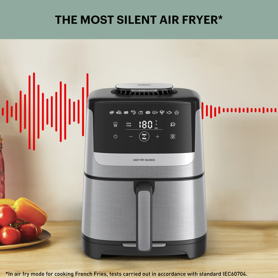 Easy Fry Silence-air fryer 5L rustfritt stål 