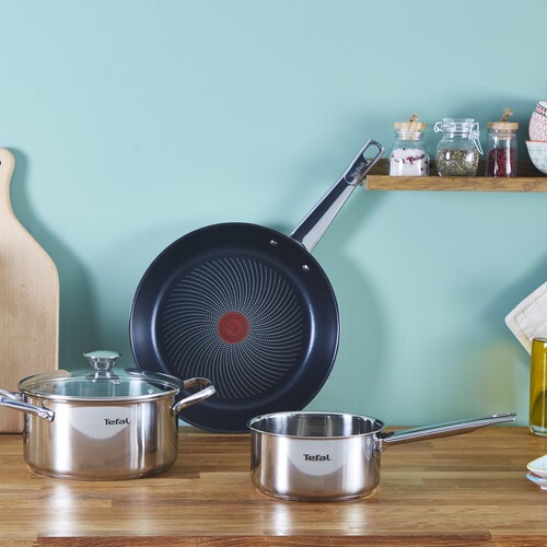 Cook eat Set Stekepanne, kjele 4 deler Rustfritt stål 