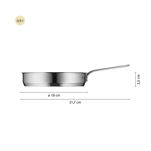 Mini stekepanne 18 cm med non-stick, rustfritt stål Cromargan® 