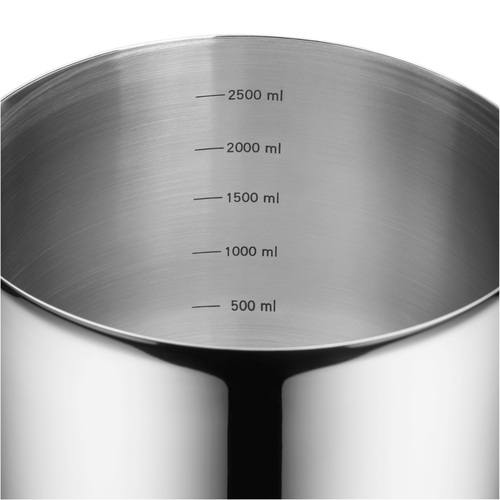 Blandebolle med lokk, 18,5 cm/ 2,5 L i rustfritt stål 