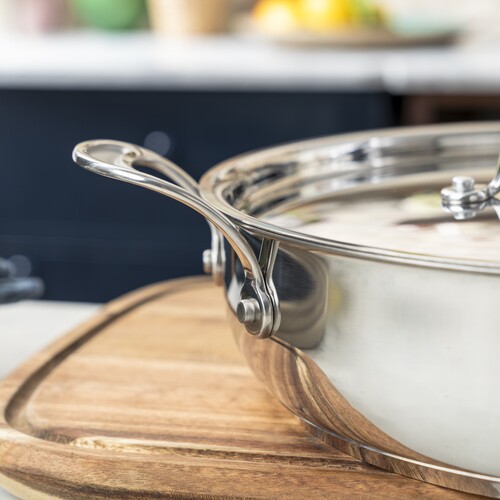 Jamie Oliver Cook's Classics Stainless Steel All in one pan 30 cm / 4,9 L w. lid