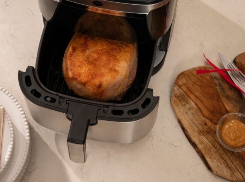 Gratinert juleskinke i air fryer