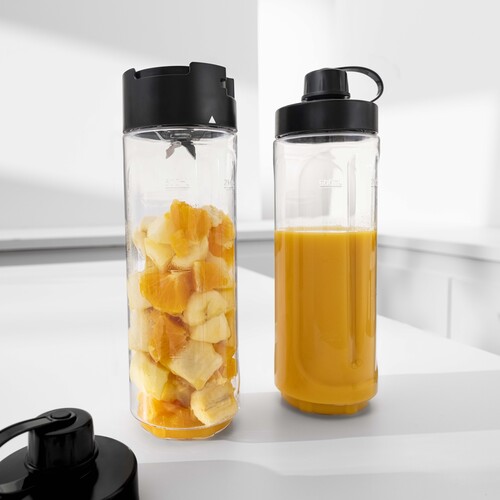KitchenMinis smoothie-To-Go blender ,2 beholdere, 300 W, svart 