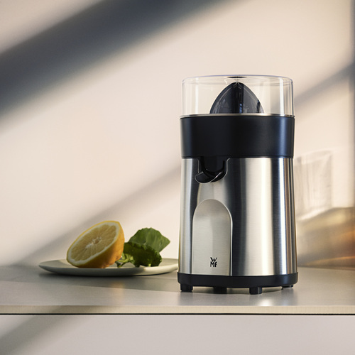 Stelio citruspresse med 2 tilbehør, 85 W, rustfritt stål 